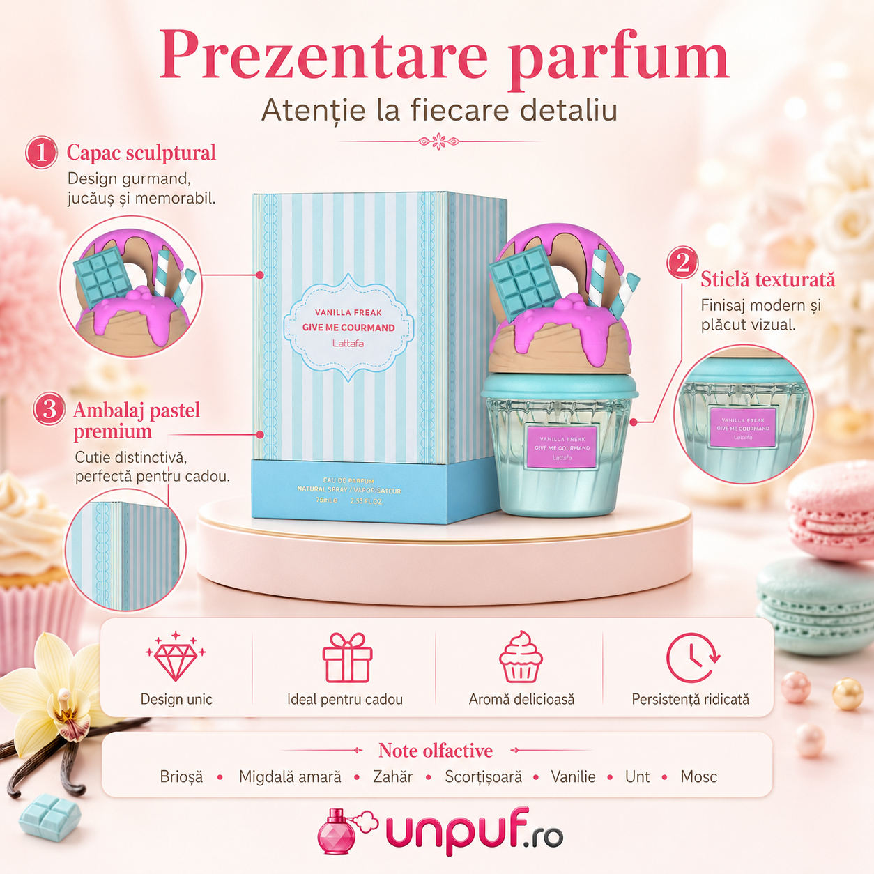 Parfum arabesc Lattafa Vanilla Freak Give Me Gourmand EDP 75 ml unisex damă și bărbat